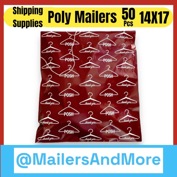 Other - 50 14X17 Poly Mailers Posh Hanger Shipping Envelopes PRICE IS FIRM